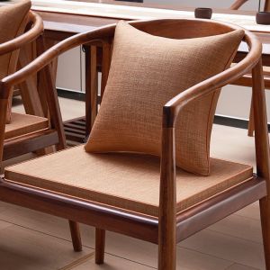 Chinese Style Latex Seat Cushion Redwood Durable Breathable Long Sitting
