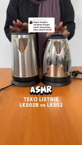 Teko Listrik 2 Liter Full Stainless Steel: Pemanas Air Otomatis & Portable