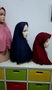 PAKET HEMAT 3 Pcs Hijab Instan Pita Renda ASRI Anak Sekolah TK SD SMP SMA Remaja Dewasa