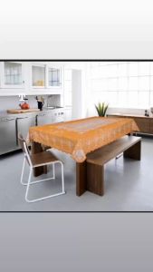 Taplak Alas Meja Makan Vinyl Kotak Kursi 6