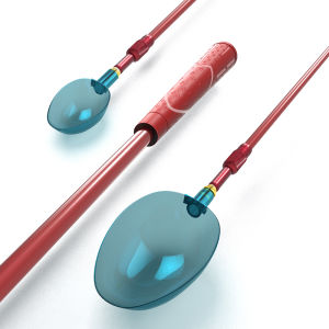 Carbon Fishing Spoon with Removable Head And Retractable Handle for Far Casting Fishing Gear Camping Outdoor Activities