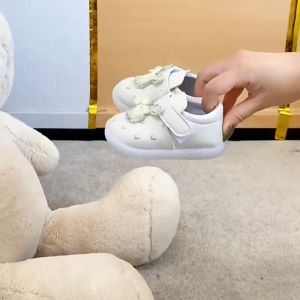 Giày Tập Đi Chống Trượt - Giày Công Chúa Đế Mềm Phát Sáng Quai Dán - G08