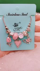 Gelang Serut Charm 03 Titanium Anti Karat dan Tahan Lama Premium Quality PS007S