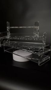 เครื่องแก้วช็อตชั้นวางอะคริลิคใส 10 ช็อต 5 มิล พร้อมส่ง