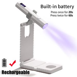 Đèn UV LED Cầm Tay Chuyên Nghiệp Có Màn Hình LCD Sạc USB Làm Khô Nhanh Gel Móng Đèn Làm Móng Nghệ Thuật Di Động