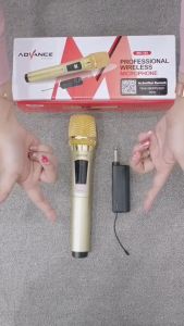 Mic Wireless Murah Mic Karaoke Suara Jernih Wireless Profesional Microphone mic tanpa kabel ADVANCE 103 - Mic / Mik Tanpa Kabel Microphone Wireless MIC Bisa Di Cas USB Tipe C