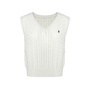 Fano | Áo Knit Dập Vai Thêu Cổ V Đa Màu