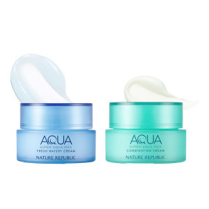 Nature Republic Super Aqua Combination Cream 80ml / Max Fresh Watery Cream 80ml