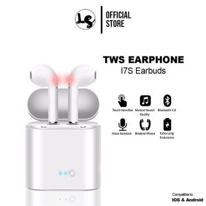 Headset Earphone Bluetooth I7S TWS Twins Headset Bluetood Wireless Full Bass jernih untuk android ios semua handphone