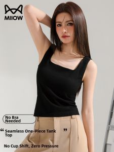MiiOW | Wide Shoulder V-back Seamless Padded Bra Top