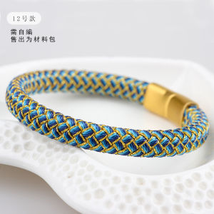 Red Hand Cord DIY Weaving Material Kit Good Luck Hair Styling Christmas New Year Gift Flat Dragon Scale Handmade Woven Rope