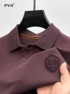 High-End Ice Silk Polo Shirt Short Sleeve Business Collar Mens T-Shirt Fashionable Summer New Arrival Loose Fit Embroidered