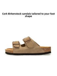 THEMULE | Leather Cork Sandal Slides