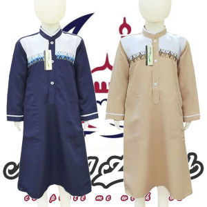 Jubah Anak Laki Laki Gamis Anak Laki2 Terbaru Umur 3 - 13 Tahun Bahan Katun Lengan Panjang