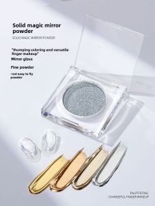 Goya Solid Magic Mirror Powder Ultra Bright Champagne Gold Silver Aurora Mirror Powder Nail Art Salon Professional Nail Decorations