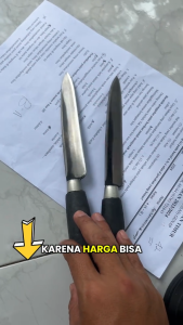 2 PISAU DAPUR SUPER TAJAM BAHAN GERGAJI SUPER