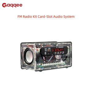 FM Radio Kit 3W*2 Dual-Channel Bluetooth 5.0 Speaker Card-Slot Audio System DIY Speaker Kit