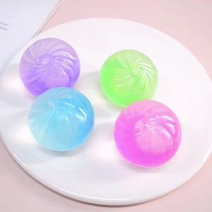 Squishy Stress Balls Squishies Glitter Dumpling Soft Squeeze Decompression Dough Hand Exercise Anti Stress Sensory Fidgets Toy