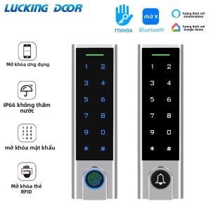 TTLOCK Bàn Phím Điều Khiển Truy Cập Cửa Bằng Hợp Kim Zine-Alloy Điện Thoại Thông Minh Tương Thích Chống Nước Wiegand Relay Point 1356 MHz Dụng Cụ Mở Khóa Cổng