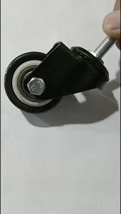 PVC Wheel Swivel Caster Wheel 1.5\" Brake Wheel Trolley Silent Wheels