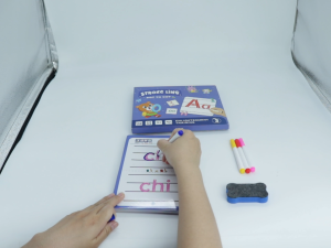 【Ready Stock】Kid Tracing Workbook with Erasable Pen Control Educational Training Toy Stroke Line Point Drawing Thinking Learning Buku