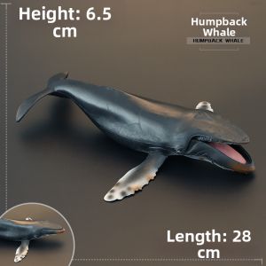 MENGSILE | Realistic Educational Childrens Toy Model Humpback Whale Large Winged Whale