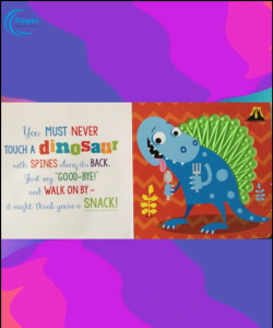 [SG] Never Touch A Dinosaur /Hard Cover / Baby Toddler Children Education Book (Make Believe)