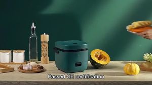 Mini Electric 1.2L Household Multifunction Low Sugar Low Power 200W Smart Non-stick Rice Cooker With Steam Tray