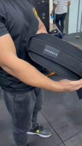 NARIO MAXGEAR Strength Weightlifting Waist Belt Adjustable Gym Fitness Squat Deadlift Training Strong Lumbar Back Support Weight Lifting Tali Pinggang Angkat Besi