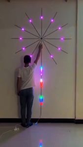 [Mới Nhất] Đèn LED Hoa Trang Trí Gắn Cửa & Tường – Tùy Chỉnh Màu Sắc Qua Điện Thoại