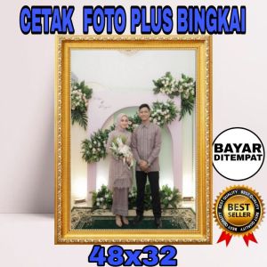 CETAK FOTO 40X30 UKURAN JUMBO TERMURAH SUDAH SAMA BINGKAI(COD)