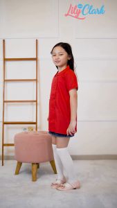 Lily And Clark Dress Anak Perempuan Warna Merah - DCL01