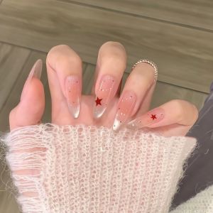 CHUBEISHI | Childrens Special Nails For Girls 6-10 Years Old Medium-Length Press-On Nails