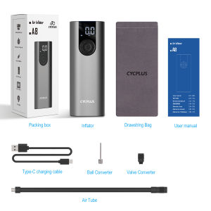 CYCPLUS A8 Portable Bicycle Tire Pump Bike Inflator Electric  Air Compressor High Pressure Rechargeable Battery for Car Balls