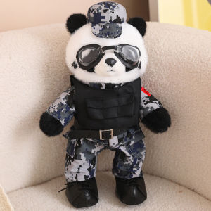 GUAIBUDIAN | Military Style Panda and Rabbit Plush Toy Wearable Clothing