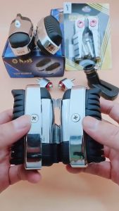 Combo Gác chân trước inox gác chân sau nhôm Take giày chống nghiêng - Phụ tùng xe Honda Yamaha Suzuki bền đẹp