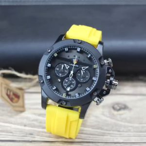 Jam tangan Pria Leopard 8804MC tali karet sport tanggal chrono aktif analog original