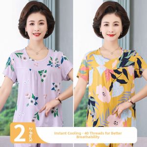 JUNYANFEI | Comfortable Plus Size Cotton Silk Sleepwear for Women