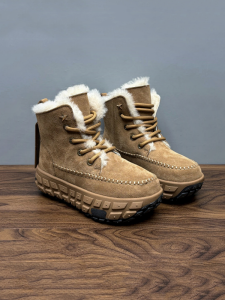 Thickened Fleece Short Boots Casual Winter Snow Boots Mens Outdoor Shoes British Style round Toe Warm Rubber Sole Boots