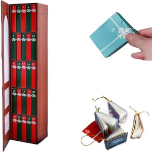 2025 Mini Book Advent ปฏิทิน 25 หนังสือของขวัญสําหรับคนรักหนังสือคริสต์มาสนับถอยหลัง Decor วันหยุด Bookworm ไอเดียของขวัญ