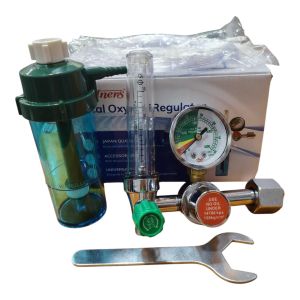 Partners Oxygen Regulator – Heavy Duty 0–15L/min Universal Fit with Nasal Cannula & Spanner Medical Grade