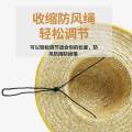 Farm Use Straw Outdoor Protection Breathable Barley Stalk Construction Site Womens Large Brim Hat Mens Sun Cap. 