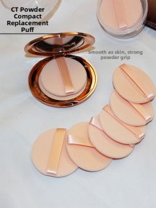 Ultra Thin Foldable Velvet Round Powder Puff