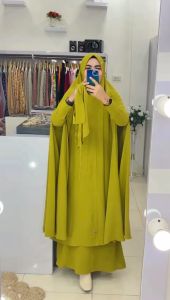 Gamis ASIMNI Bahan Crinkle Airflow By Aje Zas Collection