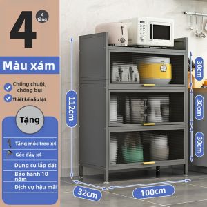 Kệ Lưu Trữ Đa Cấp Chống Bụi cho Tủ Bếp