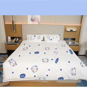 3 / 4-Piece Thickened Disposable Bed Sets Duvet Cover Non-Woven Dirty Proof Portable Bedding Set Travel Hotel Isolation Sheets