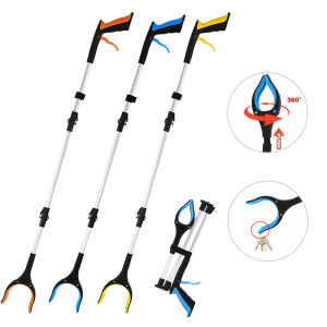 43" Grabber Reacher Tool Extra Long Grabbers for Elderly Lightweight Handy Trash Claw Grabber with Magnets Arm Extension