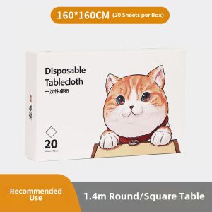 Disposable Plastic Tablecloth Waterproof Oil-resistant Home Use Rectangular Circular Tablecloth Picnic Barbecue Dining Table