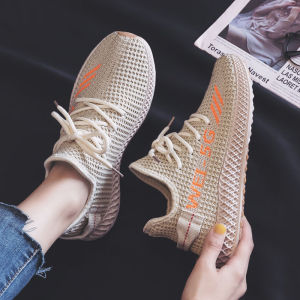 รองเท้าผ้าใบแบบสวมสำหรับผู้หญิง รองเท้าวิ่งแบบสวมสบาย ระบายอากาศได้ดี ทรงสปอร์ต รองเท้าลำลอง ฤดูร้อน 2022 รองเท้าผ้าตาข่าย