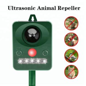 New Solar Ultrasonic Bird Dispeller Deer Driver Cat Repeller Dog Drives Mouse Expeller Animal Repeller